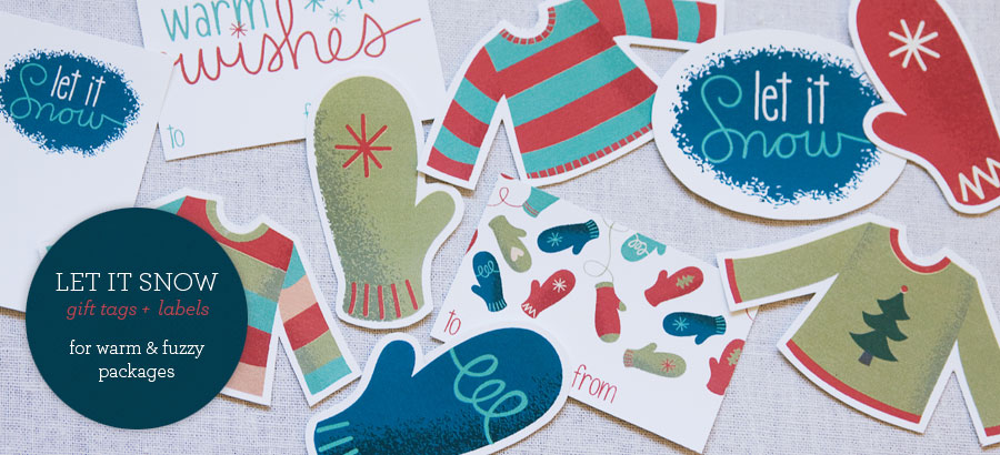 Let It Snow Printable Gift Tags