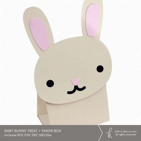 Baby Bunny Treat + Favor Box Die Cut