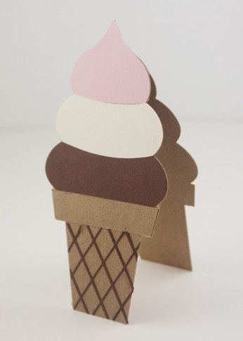 Soft Serve Ice Cream Cone Card | k.becca