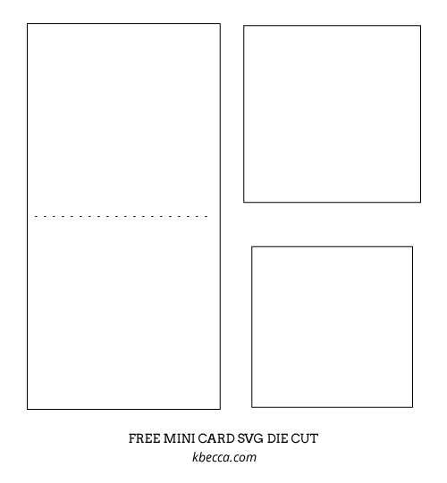 Free Mini Card SVG Cut File | K.becca #svg #diecut