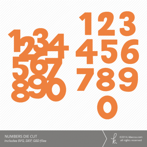 Numbers Background Die Cut | K.becca #svg #diecut