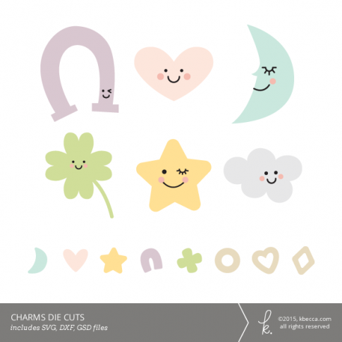 Charms Die Cuts (SVG Files Included)