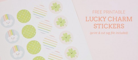 Free Printable Lucky Charm Print & Cut Stickers | kbecca.com