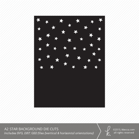 A2 Star Card Backgrounds Die Cuts (Vertical & Horizontal)