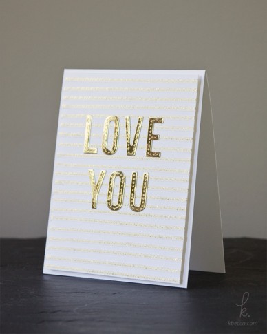 Make a Striped Card Background from Gold Foil Washi Tape