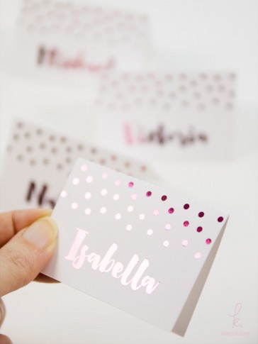 DIY Foil Place Cards with the Heidi Swapp Minc