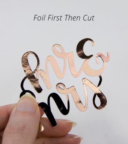 Minc Toner Sheets : Foil First Then Cut