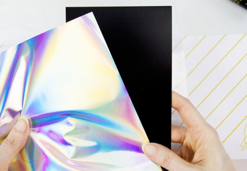 DIY Iridescent Foil Birthday Card Tutorial (Minc Foiling)