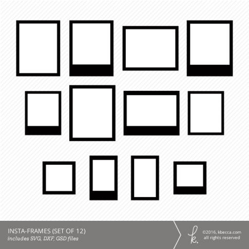 Insta Frames Die Cut Files (Commercial Licensing Available)