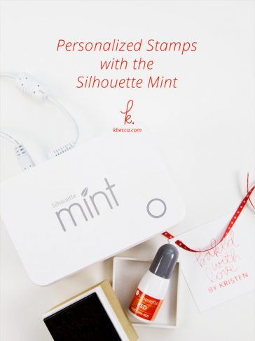 How to Make a Personalized Stamp with the Silhouette Mint
