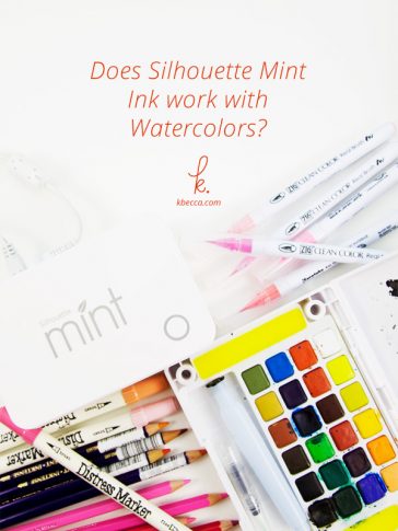 Does Silhouette Mint Ink Work with Watercolors?