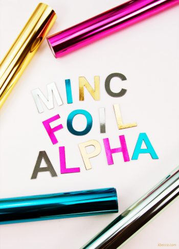 How to Make Foil Alphabet Magnets with the Heidi Swapp Minc + Silhouette Cameo