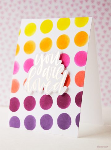 Cardmaking Video : Distress Ink Stenciled Background with Silhouette Adhesive Stencil Sheets