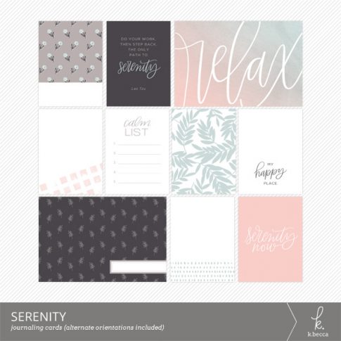 Serenity Journaling Cards from k.becca