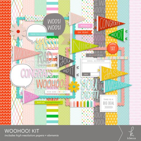 Woohoo! Digital Kit from k.becca