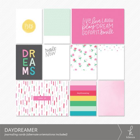 Daydreamer Journaling Cards from k.becca