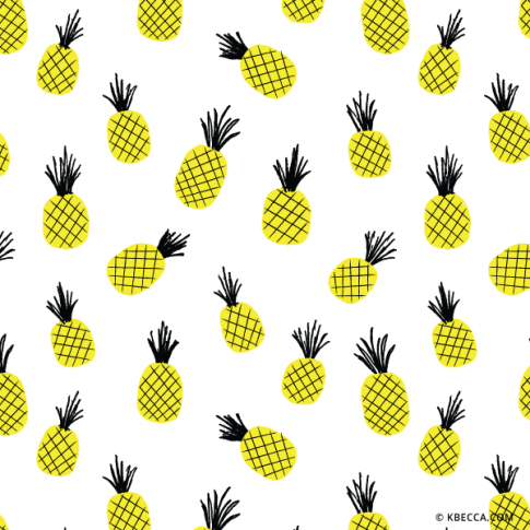 Hand Drawn Pineapples Clip Art Pattern (Vector Included) | kbecca.com