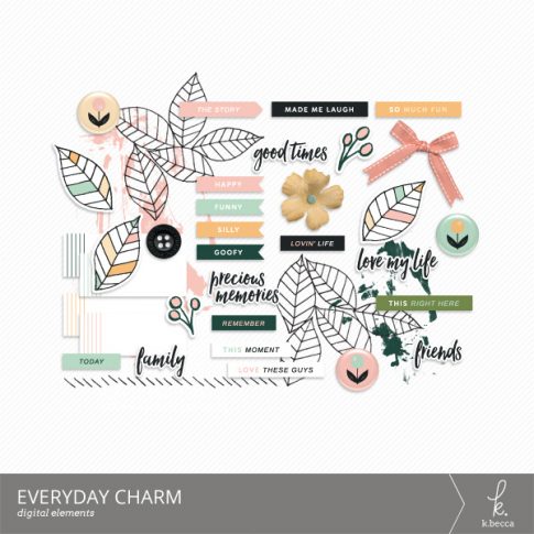 Everyday Charm Digital Elements from k.becca