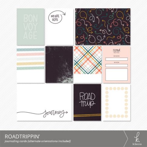 Roadtrippin' Journaling Cards from k.becca