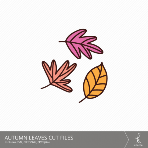 Autumn Leaves Digital Cut Files from k.becca (Commercial Licensing Available)