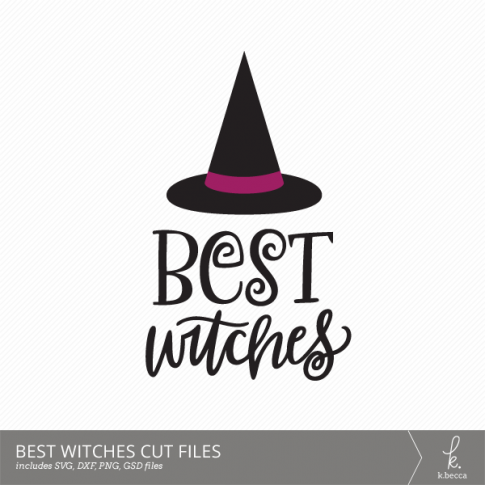 Hand Lettered Best Witches Halloween Cut Files (SVG Included)