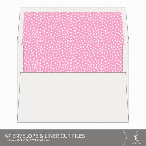 A7 Envelope & Liner Cut Files from k.becca (Commercial Licensing Available)