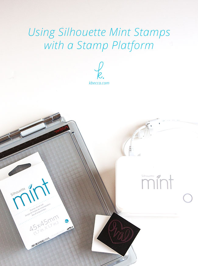 Can You Use Silhouette Mint Stamps with a Stamp Platform / Press? (Video)