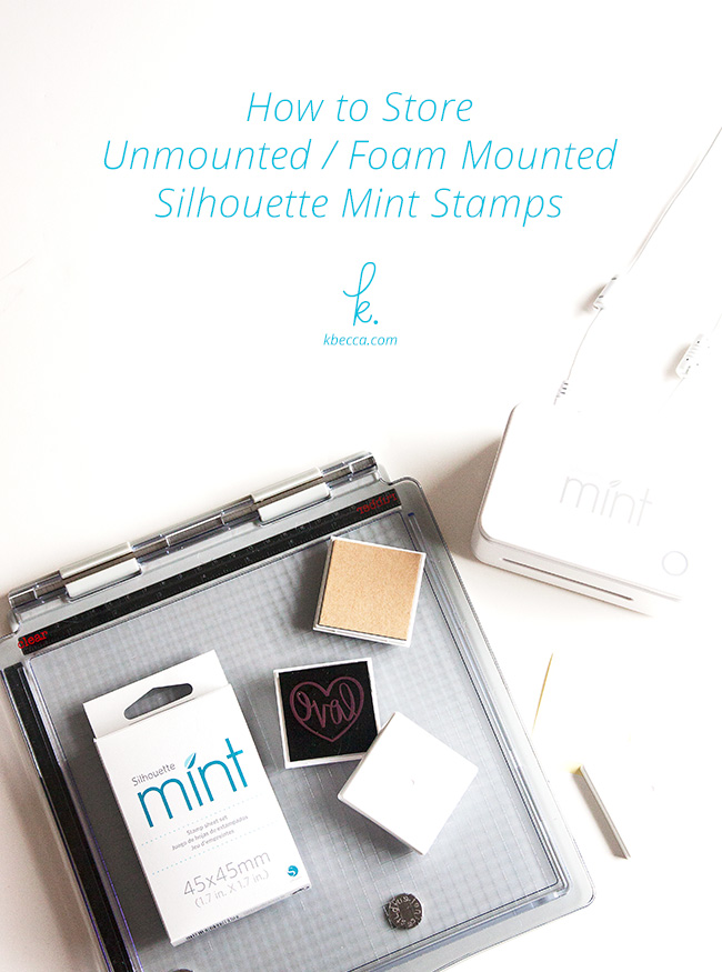 How to Store Silhouette Mint Stamps Unmounted / Foam Mounted