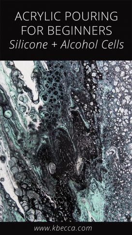 Acrylic Pouring for Beginners, Cells with Silicone & Isopropyl Alcohol #acrylicpouring