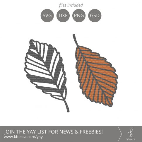 Leaf #1 SVG Cut Files (Commercial License Available) #svgfiles #silhouettecameo #cutfiles