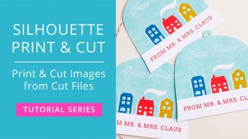 How to Make Print & Cut Files from Regular Cut Files in Silhouette Studio #silhouettecameo #svgfiles #printandcut