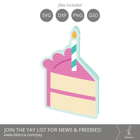 Birthday Cake Card SVG Cut Files #svgfile #silhouettecameo #cutfile #cricut