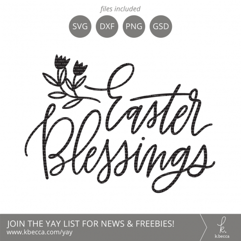 Handwritten Easter Blessings SVG Cut File #svgfile #svgfiles #cutfile #cutfiles #silhouettecameo #cricut