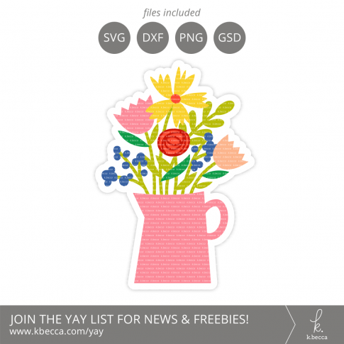 Flowers Vase Card SVG Cut Files #svgfile #svgfiles #cutfile #cutfiles #silhouettecameo #cricut