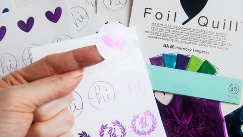 How to Make Foil Quill & Cut Sticker Sheets in Silhouette Studio #foilquill #silhouettecameo