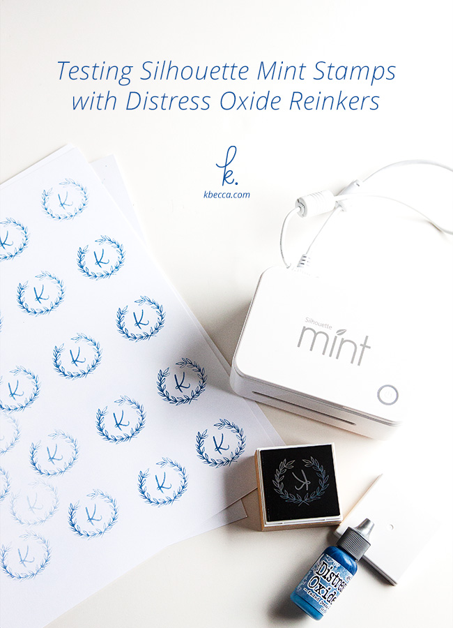 Silhouette Mint Stamps + Distress Oxide Reinkers (Video)