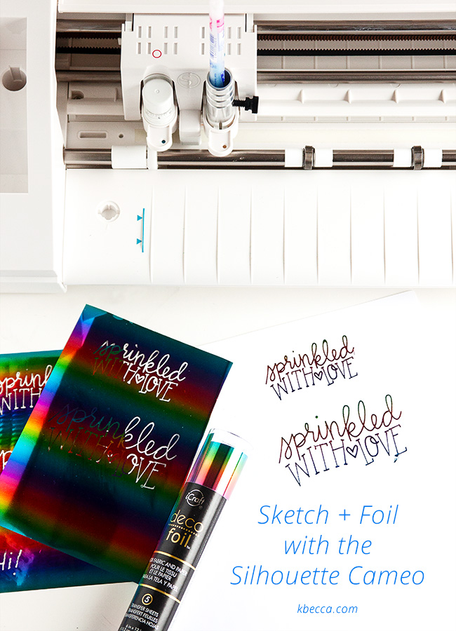 Silhouette Sketch Glue Pen + Foiling With or Without a Minc / Laminator (Video)