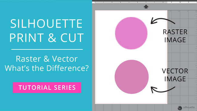 Silhouette Print and Cut Tutorial – Raster & Vector Images : What’s the Difference? (Video)