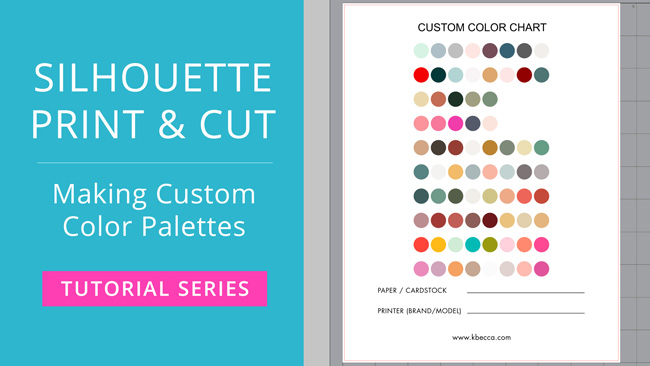 How to Make Custom Color Palettes for Print & Cut in Silhouette Studio (Video)