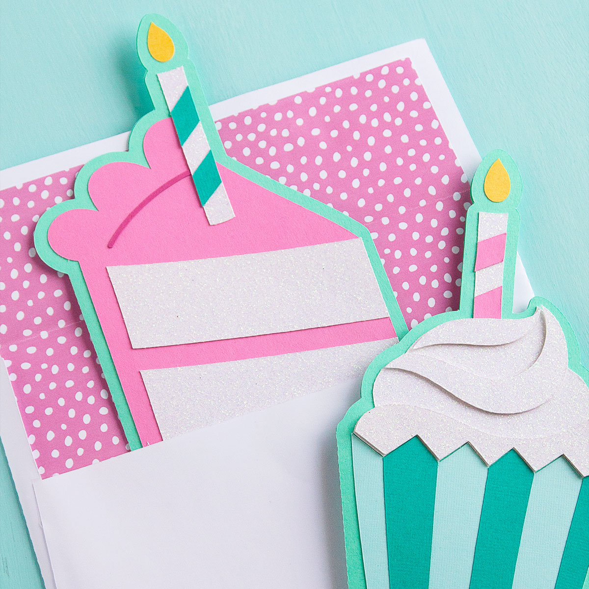New in the Shop : Birthday Cake & Cupcake Card Cut Files