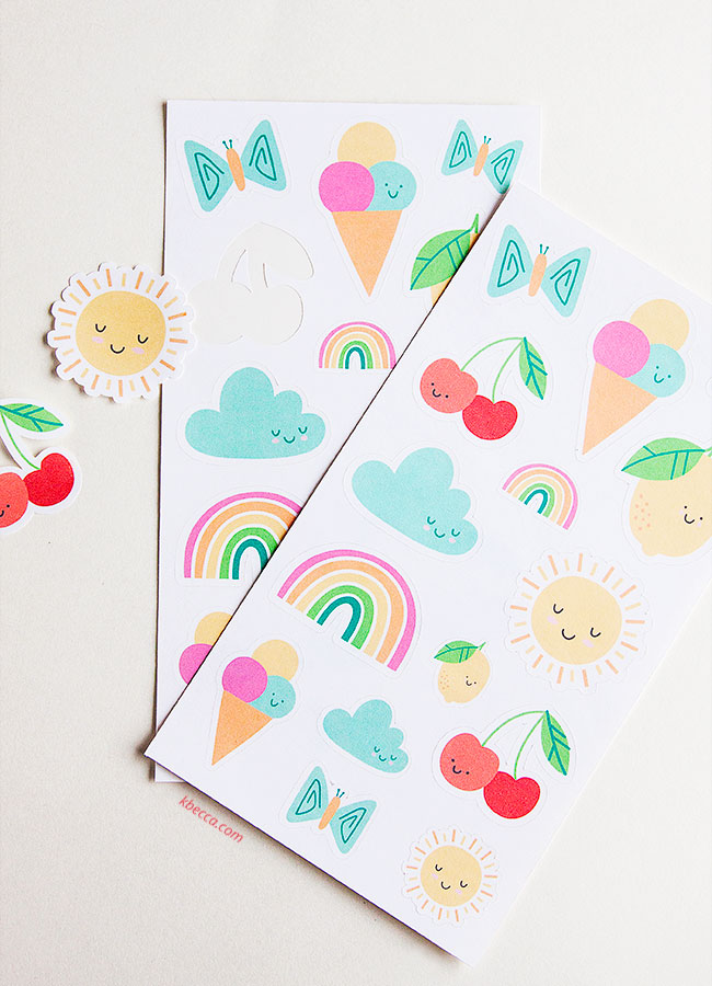 How to Make Kiss Cut Sticker Sheets with Silhouette Cameo (Video)