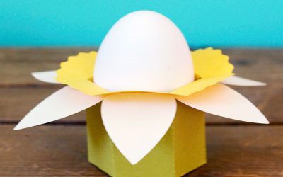 Free Daffodil Easter Egg & Candy Cups Cut Files